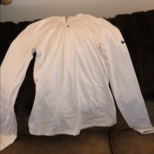 White Nike dry-fit jacket